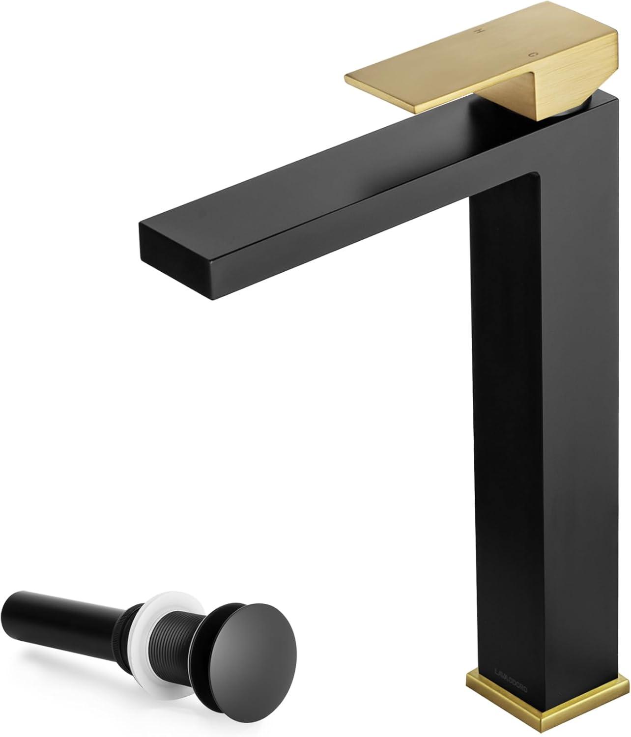 Single-handle Bathroom Faucet with Drain Assembly