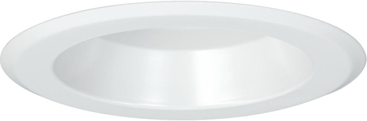 White Aluminum 5" LED Recessed Shower Trim