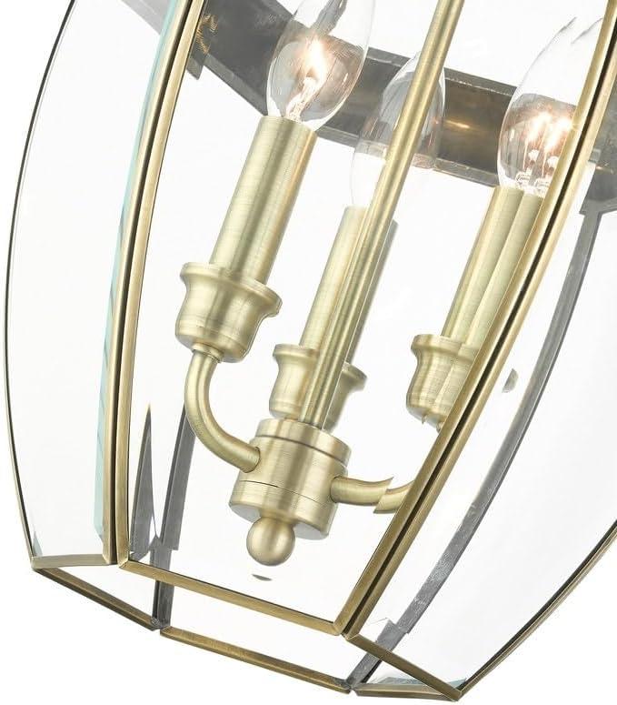 Livex Lighting Monterey 3 - Light Wall Light in Antique Brass