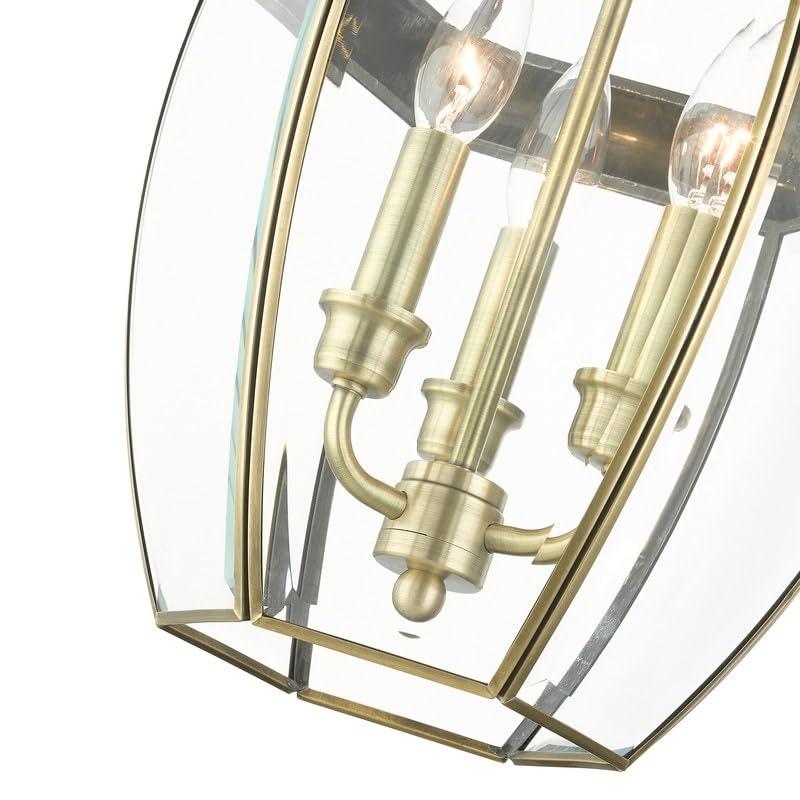 Livex Lighting Monterey 3 - Light Wall Light in  Antique Brass