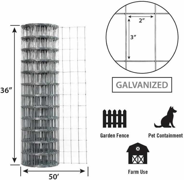 Garden Zone 36 in. H x 50 ft. L Steel Fence