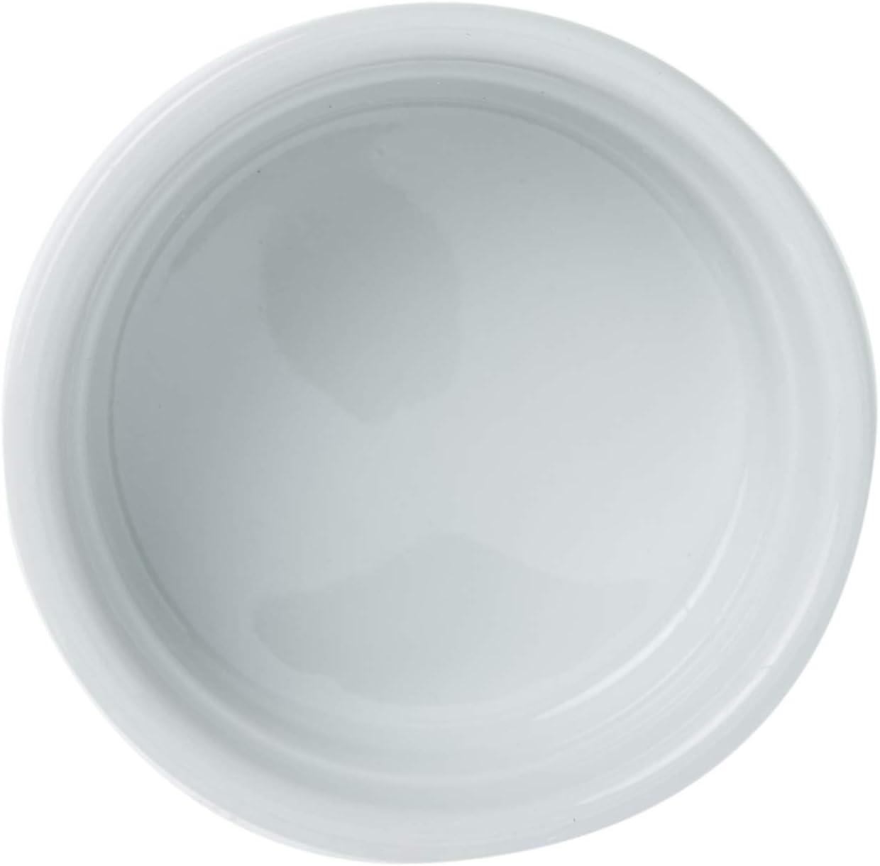 White Porcelain Ramekins Set of 6 for Baking and Serving