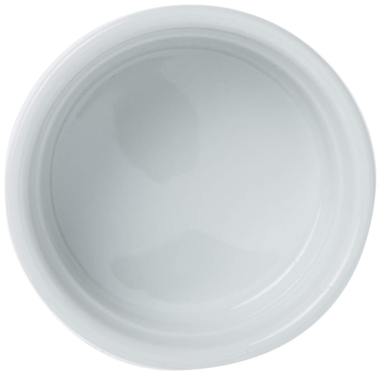 White Porcelain Ramekins Set of 6 for Baking and Serving