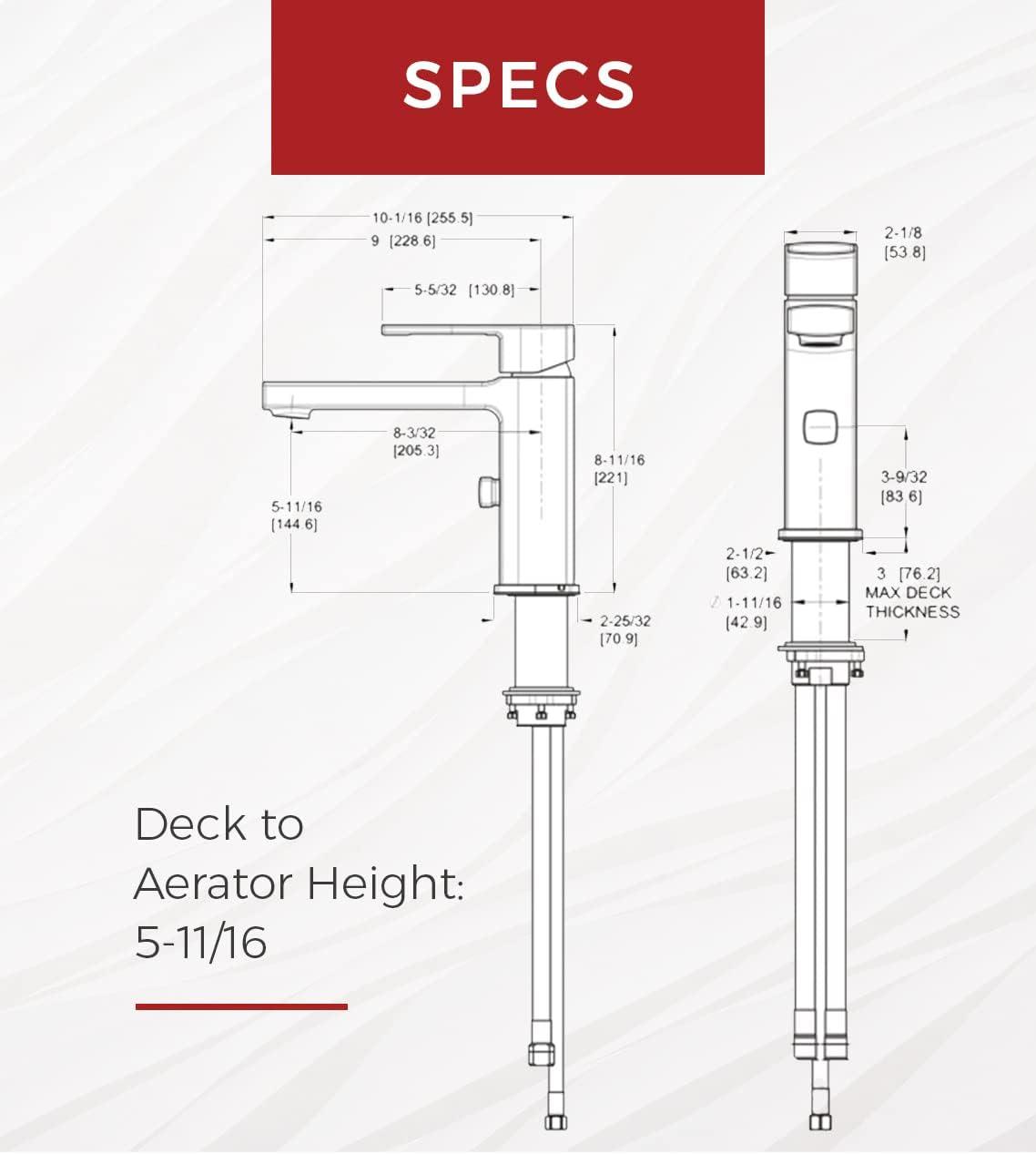 Deckard Single Handle Deck Mounted Tub Spout with Diverter and Handshower