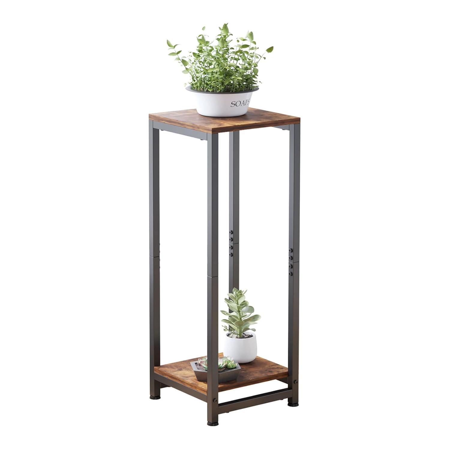 Square 2 Tier Plant Stand Indoor