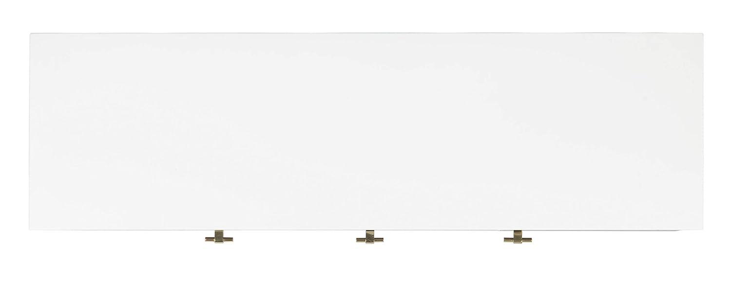 Genevieve Media Stand - Walnut/White - Safavieh.