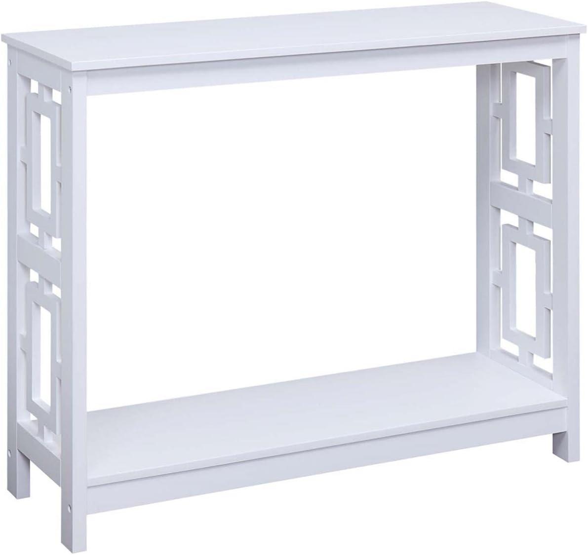 Convenience Concepts Town Square Console Table, White