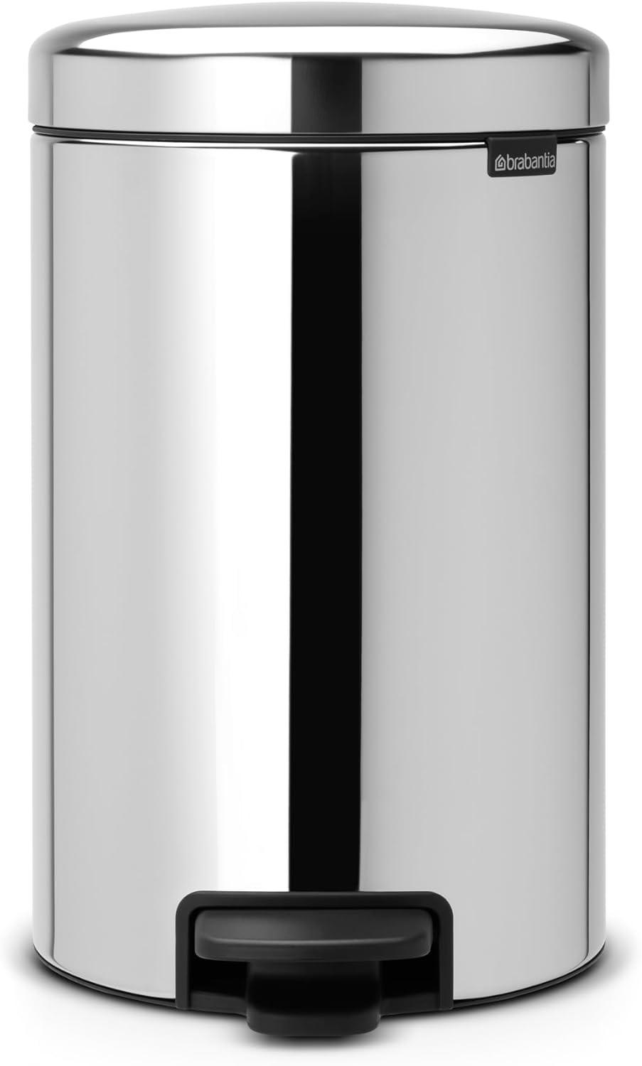 Brabantia Newicon Step On Trash Can, 3.2 Gallon (12 Liter)