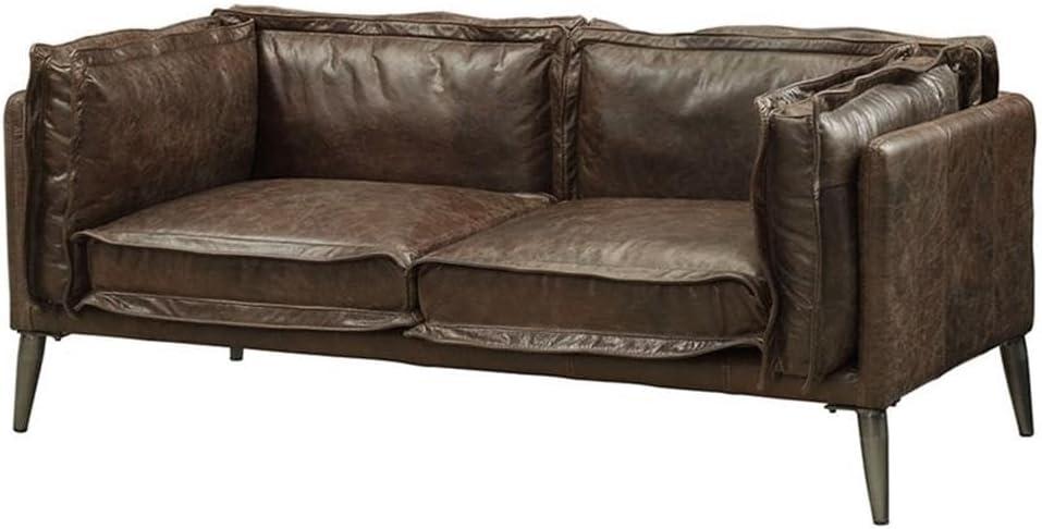 Baird 70.82'' Leather Loveseat