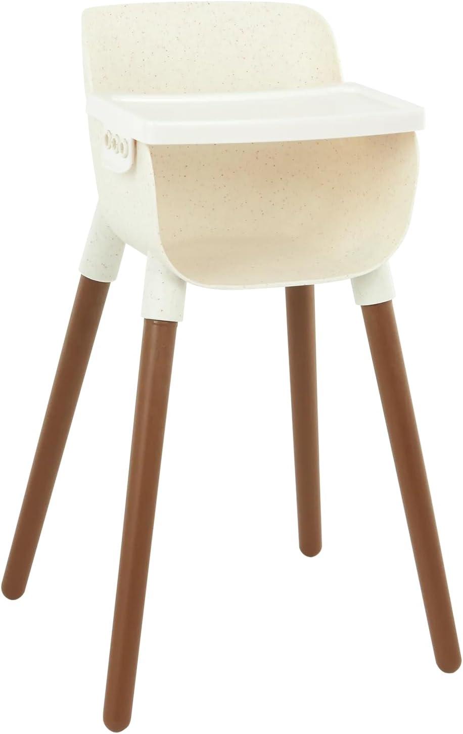 LullaBaby Pale Pink and Brown Doll Nursery Playset with High Chair, Playpen & Stroller