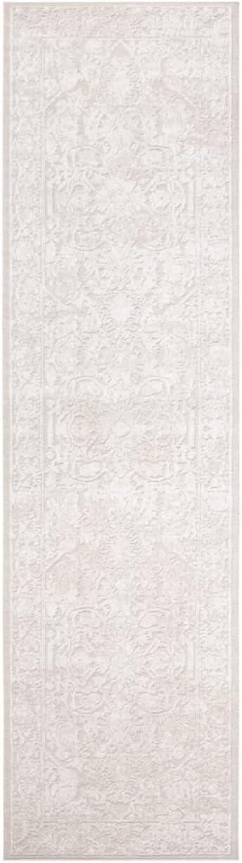Reflection RFT665 Power Loomed Indoor Runner Rug - 2'3"x14' - Creme/Ivory - Safavieh