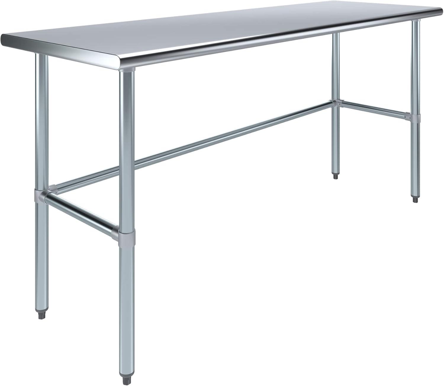 Amgood Stainless Steel Open Base Work Table & Reviews | Wayfair