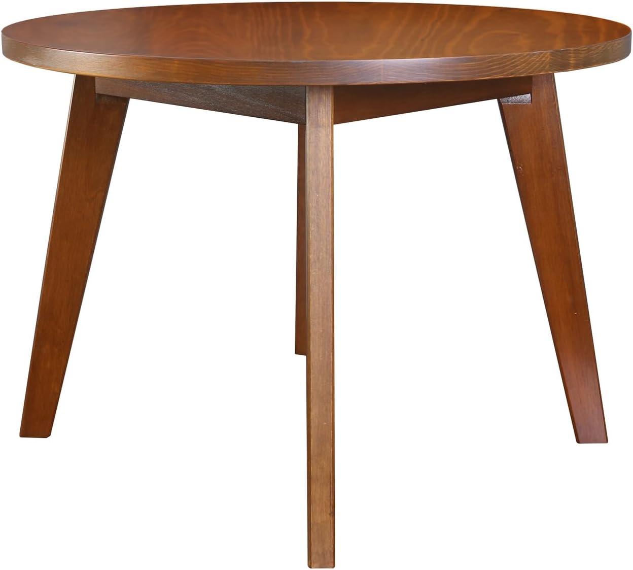 Genuine 24" Round Coffee Table with Solid American Gum - Sweet Oak