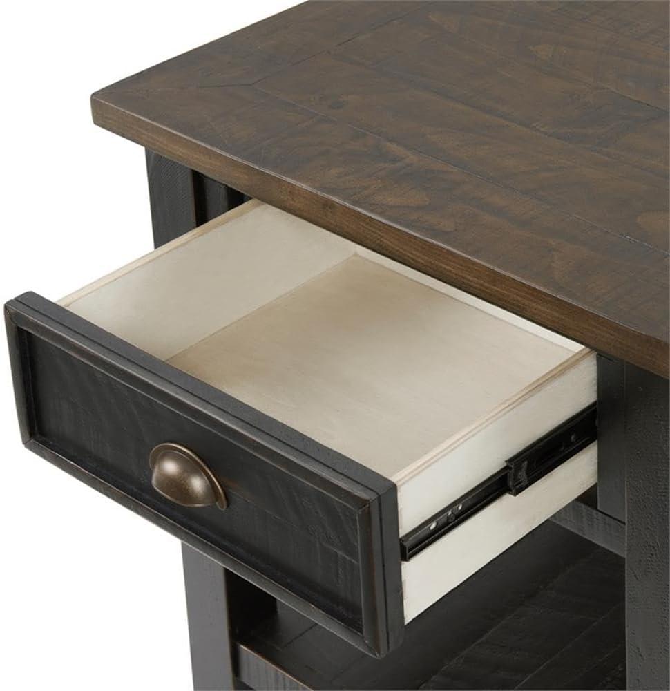 Martin Svensson Home Monterey End Table, Black and Brown