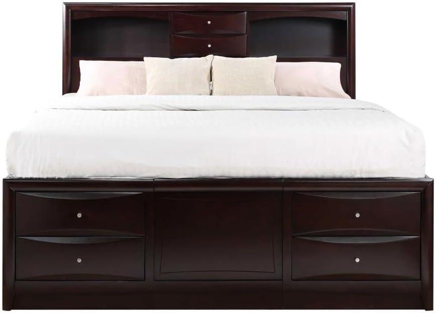 Phoenix 10-drawer Eastern King Bed Deep Cappuccino