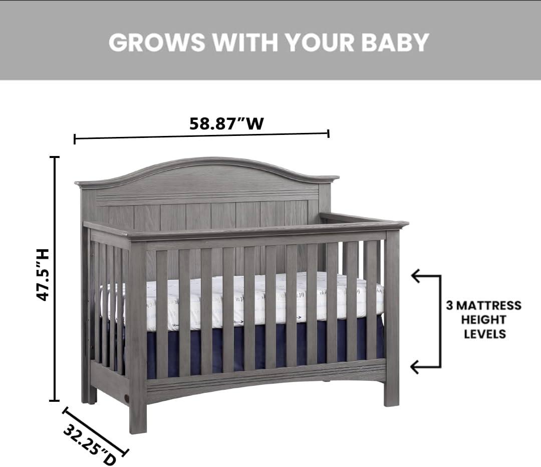 SOHO BABY Chandler 4-in-1 Convertible Crib