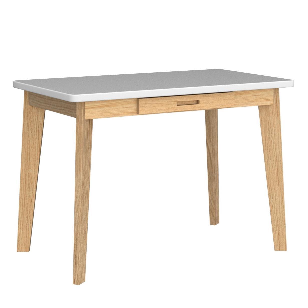 IOTXY Solid Wood Writing Desk - Home Office Workbench Desk with Drawer, Laptop Computer Work Study Table