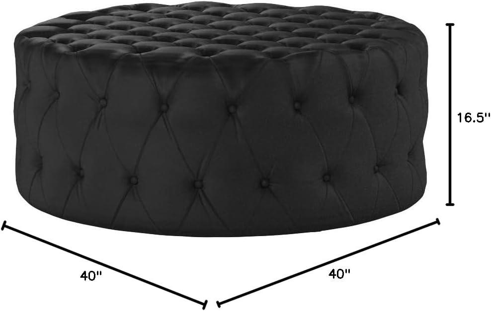 Modway Copper Grove Harrison Blue Amour Fabric Ottoman