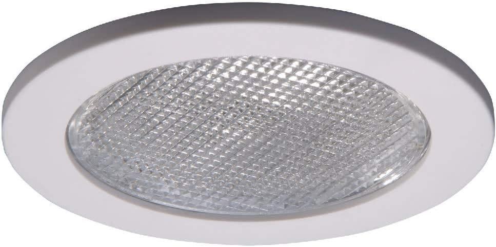 Halo 4-Inch White Glass Recessed Shower Light Trim