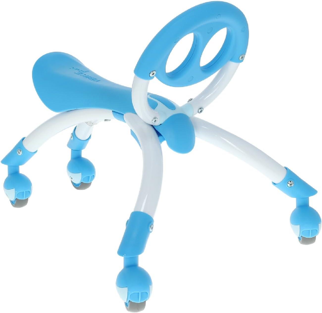 YBike Pewi Juguete para Montar a Pie, desde Andador hasta Paseo en Bicicleta para Niños Pequeños de 9 Meses a 3 Años, Azul