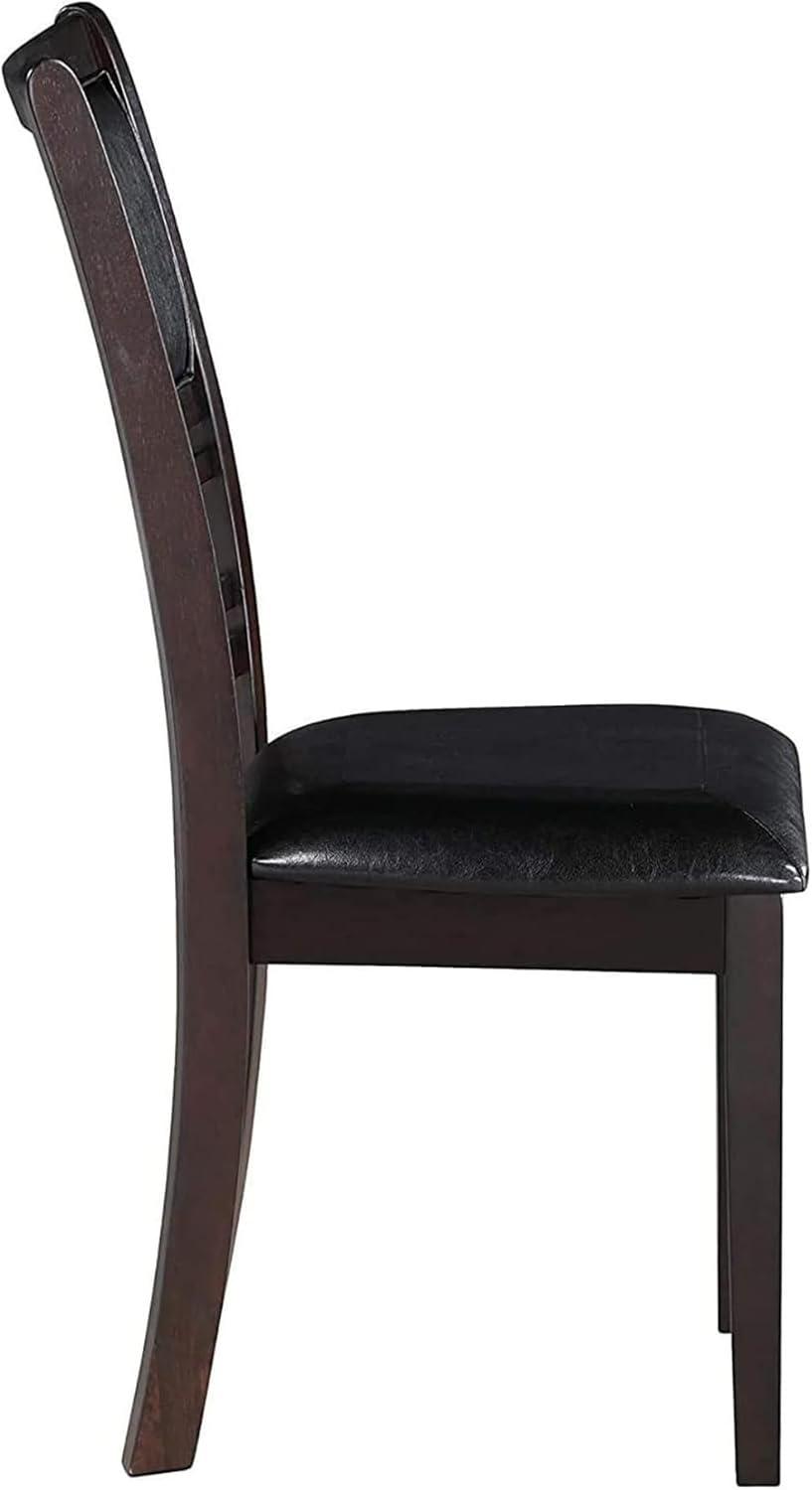 New Classic Furniture Gia Dining Collection with Table & 4 Chairs, Ebony