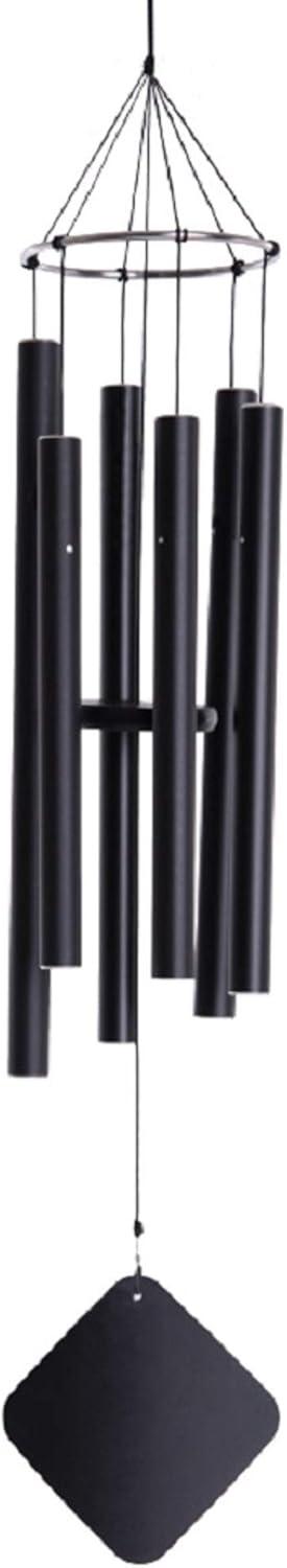 Japanese Soprano 30" Black Aluminum Wind Chime