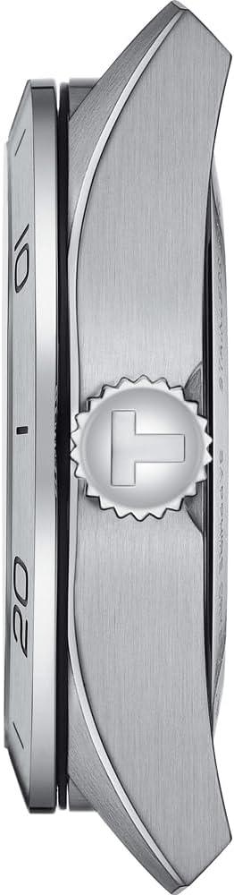 Tissot PRS 516 Silver Dial Brown Leather Automatic Wristwatch