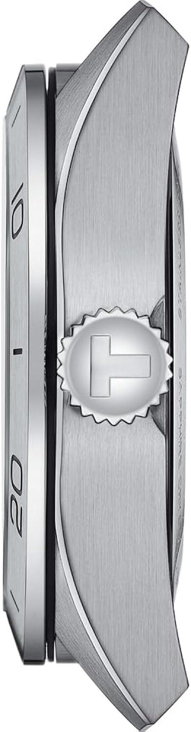 Tissot PRS 516 Silver Dial Brown Leather Automatic Wristwatch