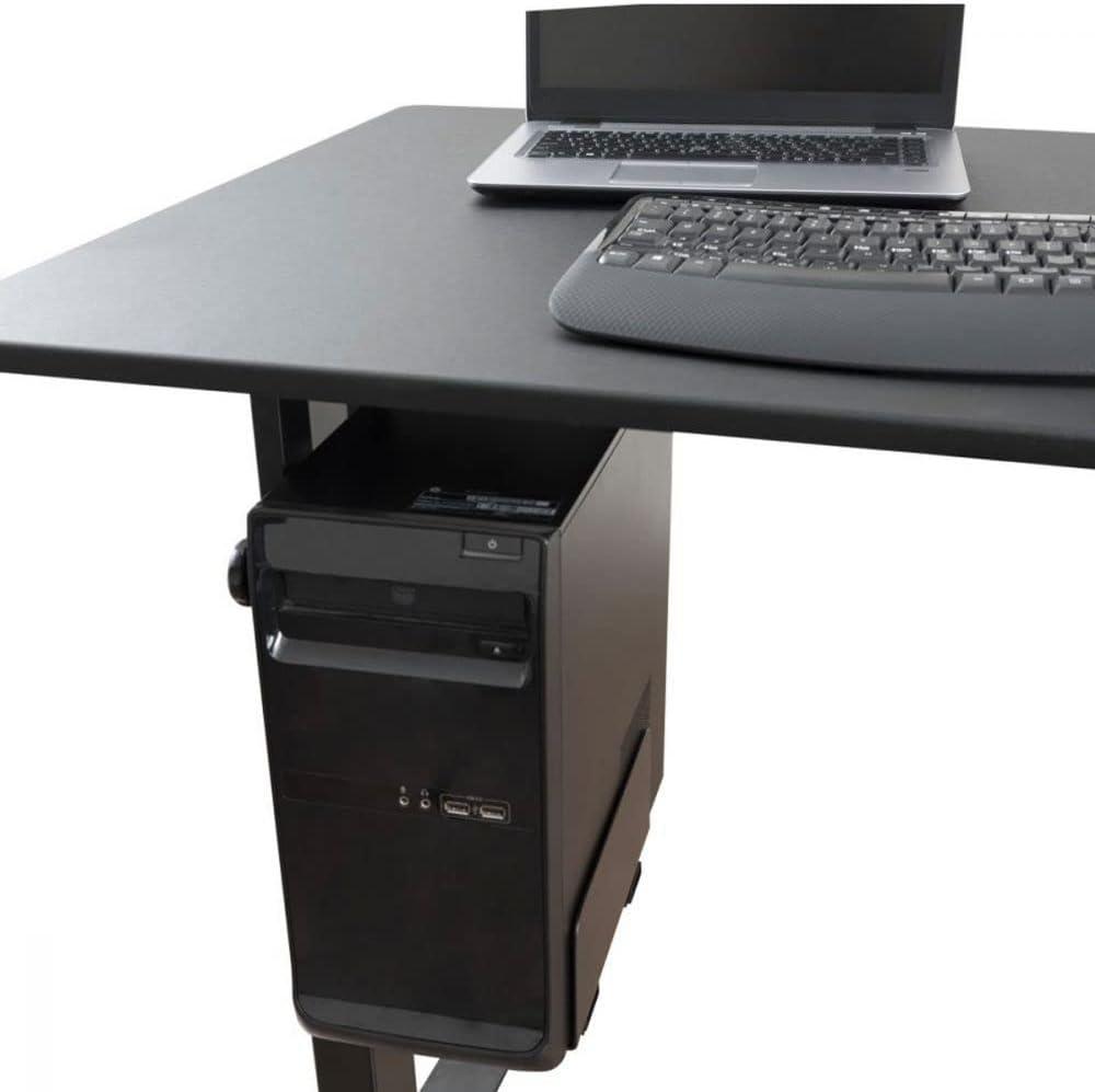 Stand Up Desk Store Adjustable CPU Desktop Computer Tower Holder Under Desk Mount