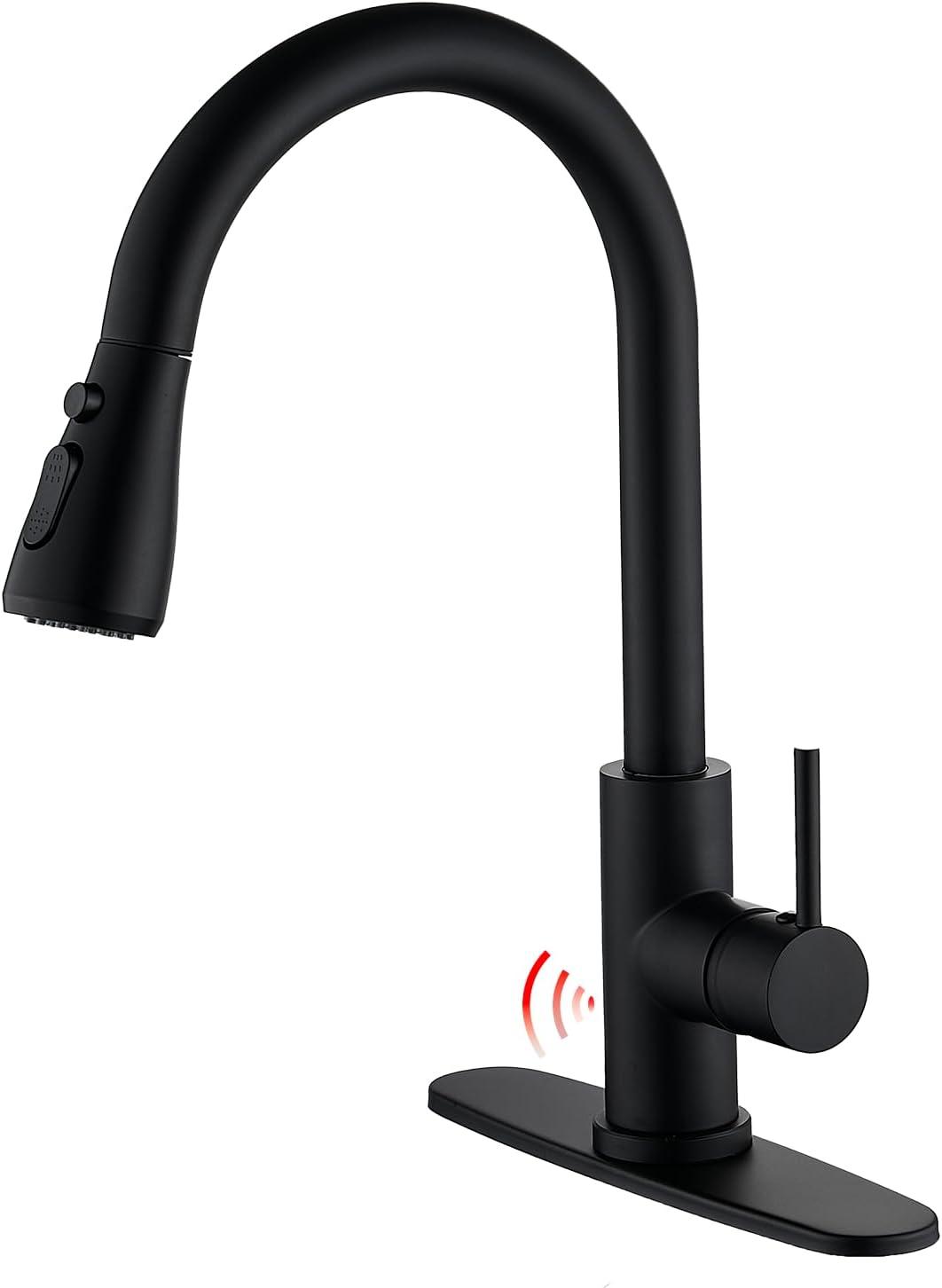 ARCORA ARCORA Stainless Steel  Single Handle Pull-Down Sprayer Kitchen Faucet Set with Touchless Sensor AR7100301B-DC