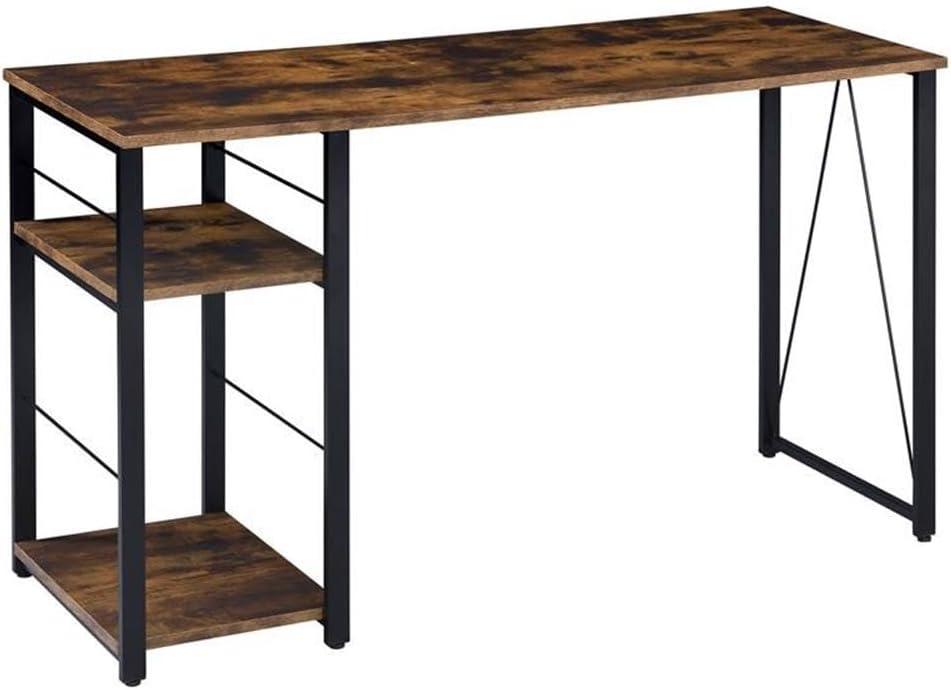 ACME Vadna Writing Desk in Weathered Oak and Black