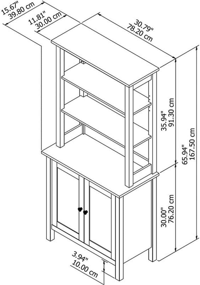 Taneicia Storage Bookcase