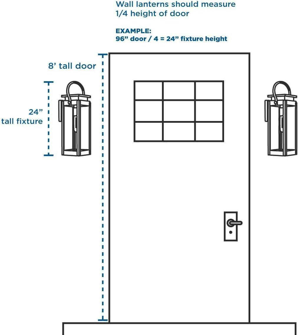 Progress Lighting Barlowe 1-Light Small Wall Lantern, Stainless Steel, Clear Seeded Glass