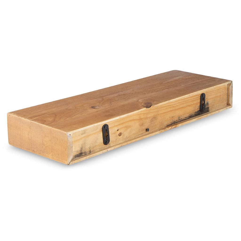 Signature Design by Ashley Corinsville 24" Casual Floating Wall Shelf, Light Brown