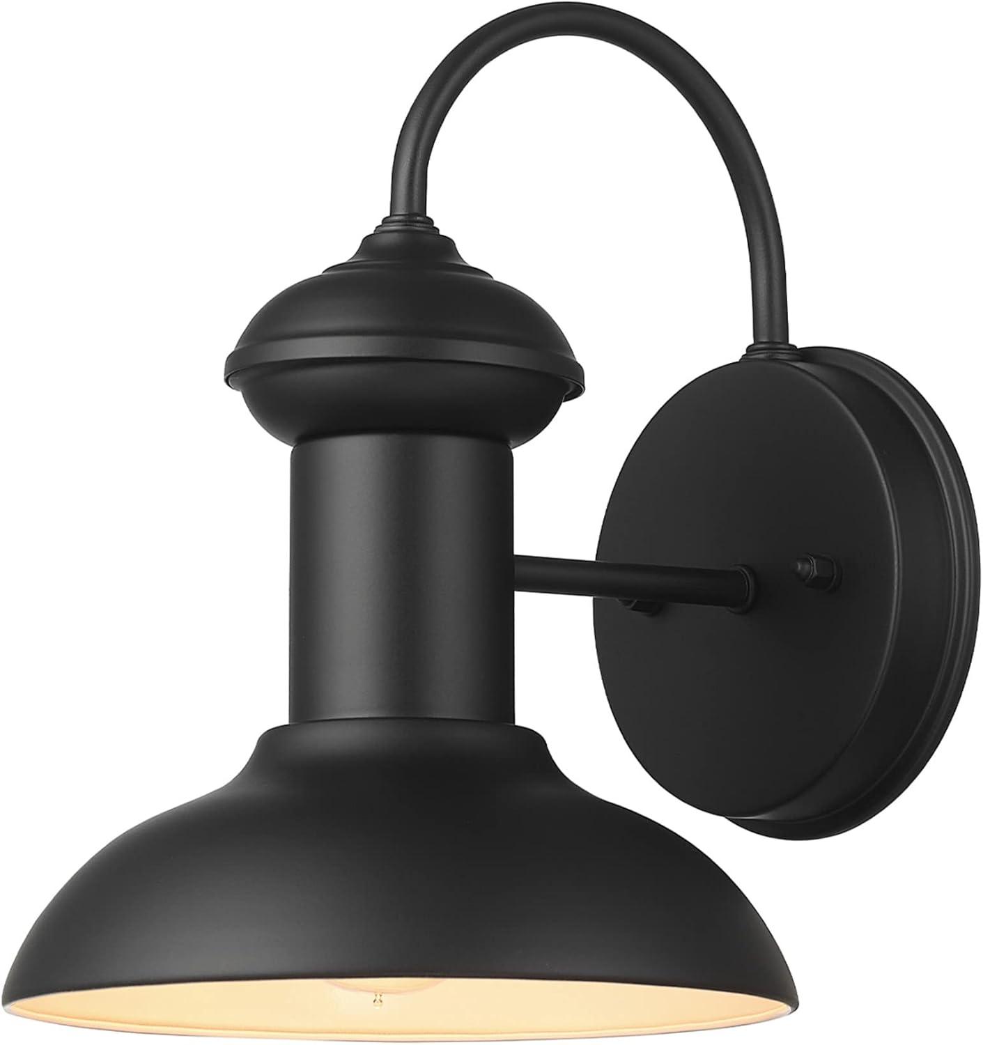 Martes 10'' Matte Black Vintage Industrial Wall Sconce