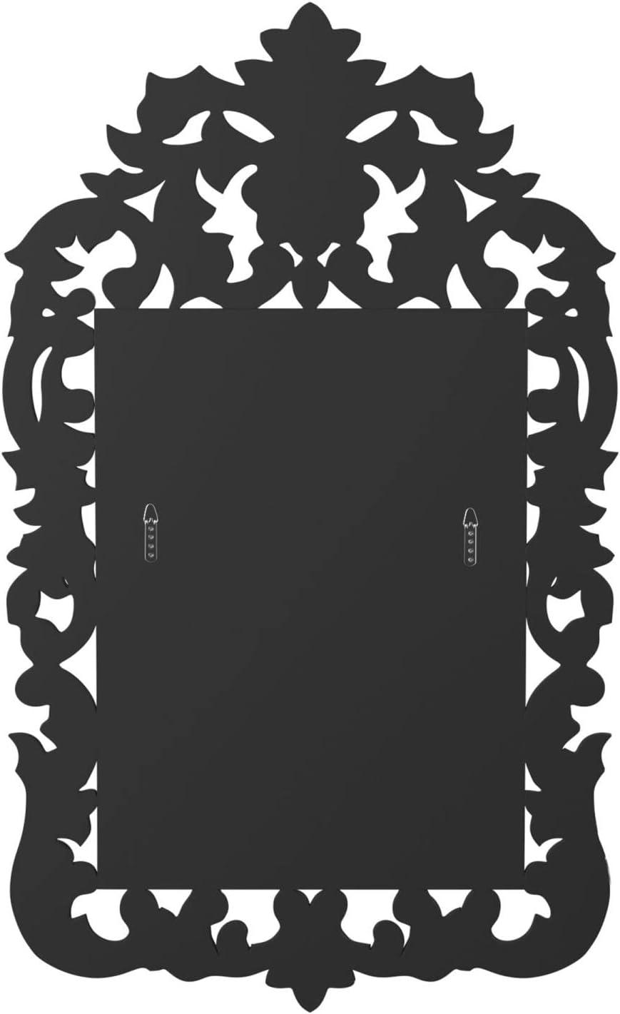 Silver Hand Painted Venetian Wood Wall Mirror