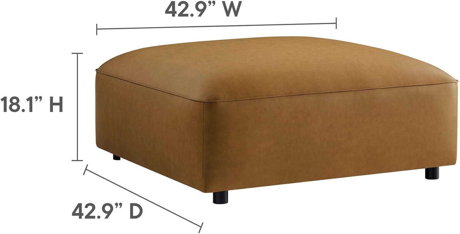 Modway Auren 6-Piece Upholstered Vegan Leather Modular Sofa