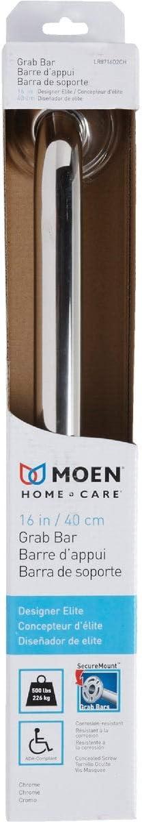 Moen ADA Compliant 16" Chrome Stainless Steel Grab Bar