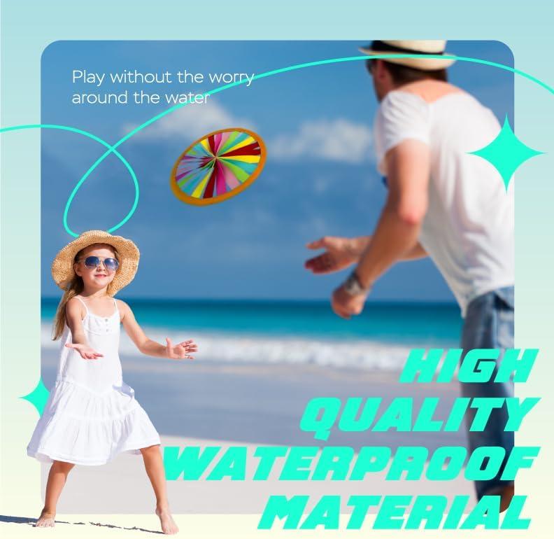 Sunlite Sports Rainbow Flying Ring, Outdoor Family Fun, Play in Park Beach Backyard, for All Ages - Green