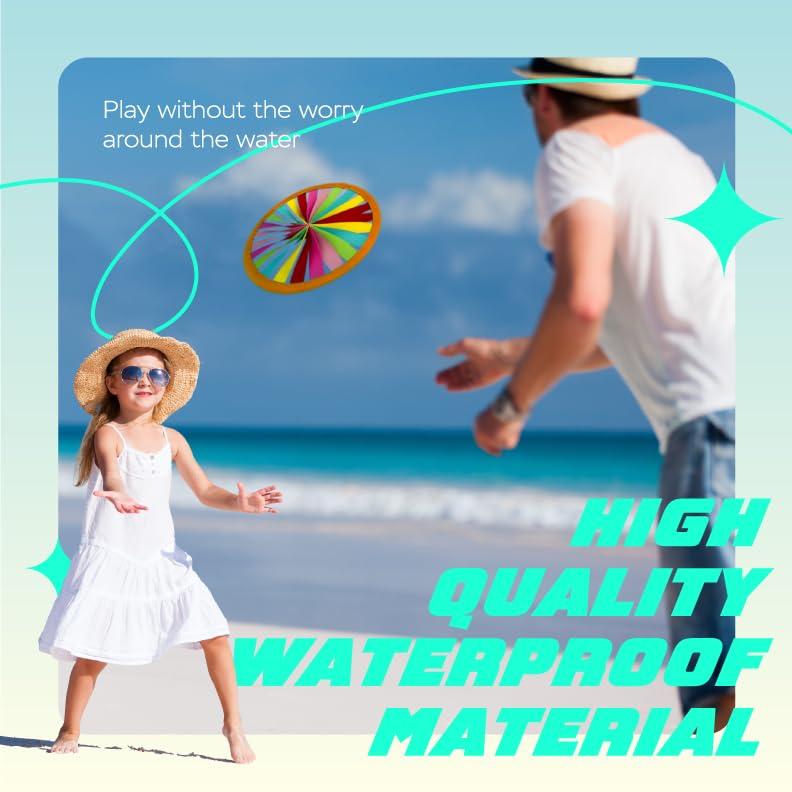 Sunlite Sports Rainbow Flying Ring, Outdoor Family Fun, Play in Park Beach Backyard, for All Ages - Green