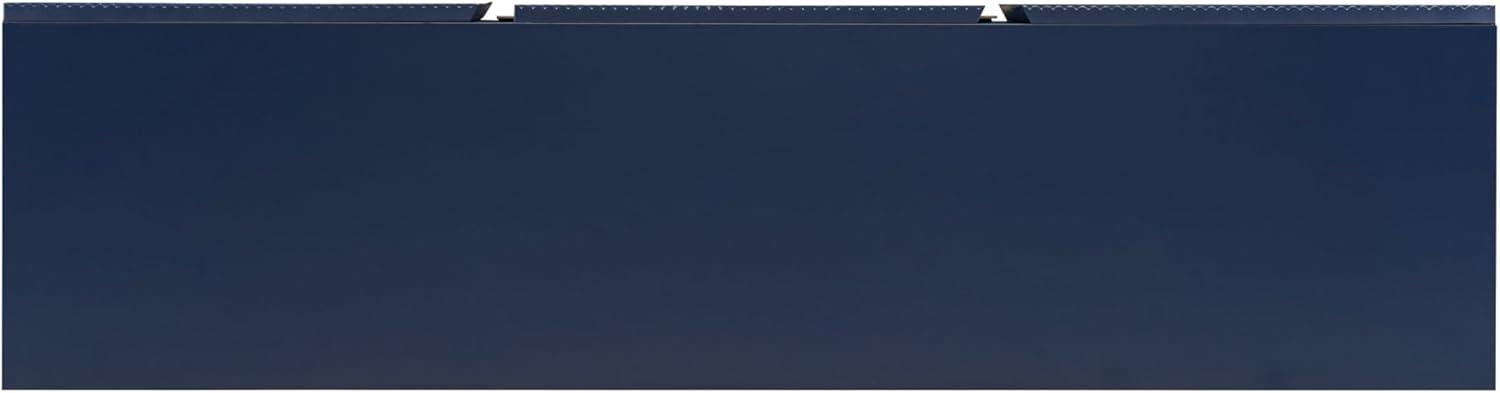 Denhour DH BASIC Modern 60-inch 3-Door Storage TV Stand by  Indigo Blue/Gold