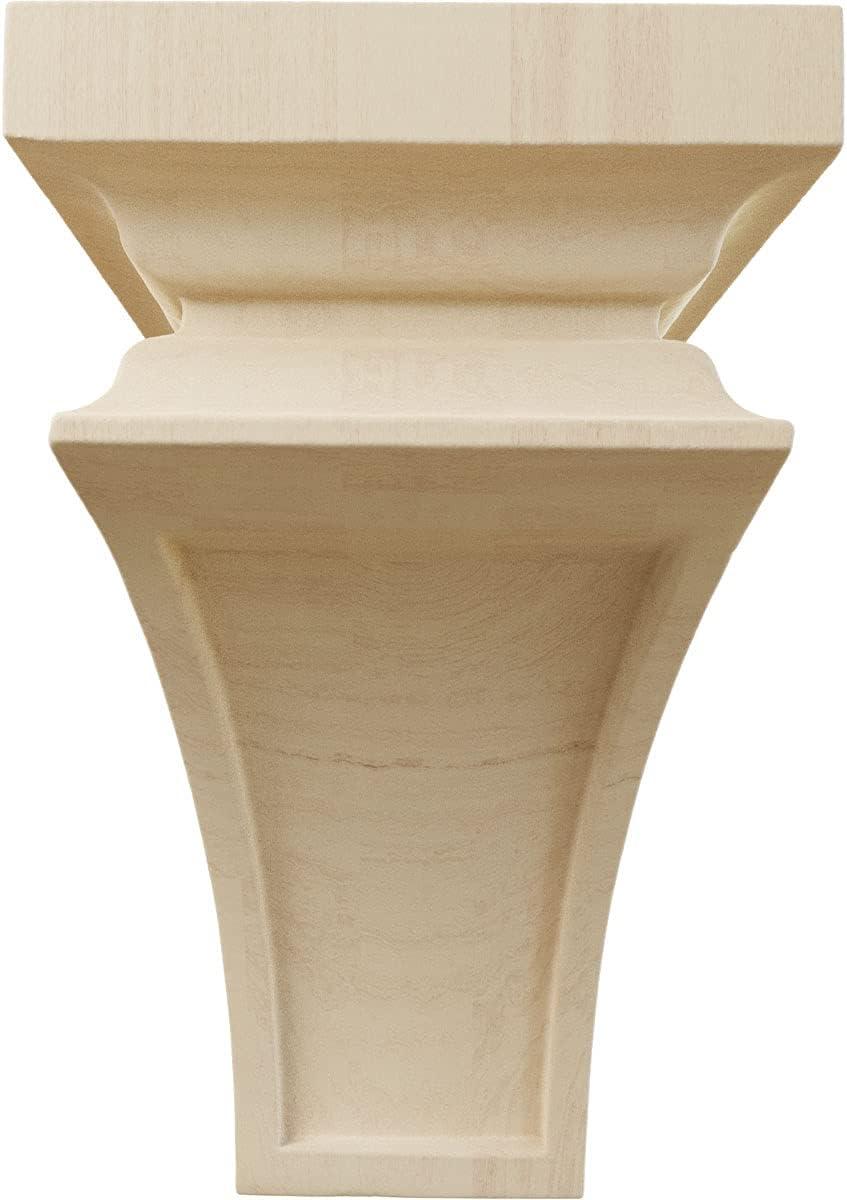 Mini Nevio Natural Rubberwood Decorative Corbel 3.5" x 3.75" x 6"