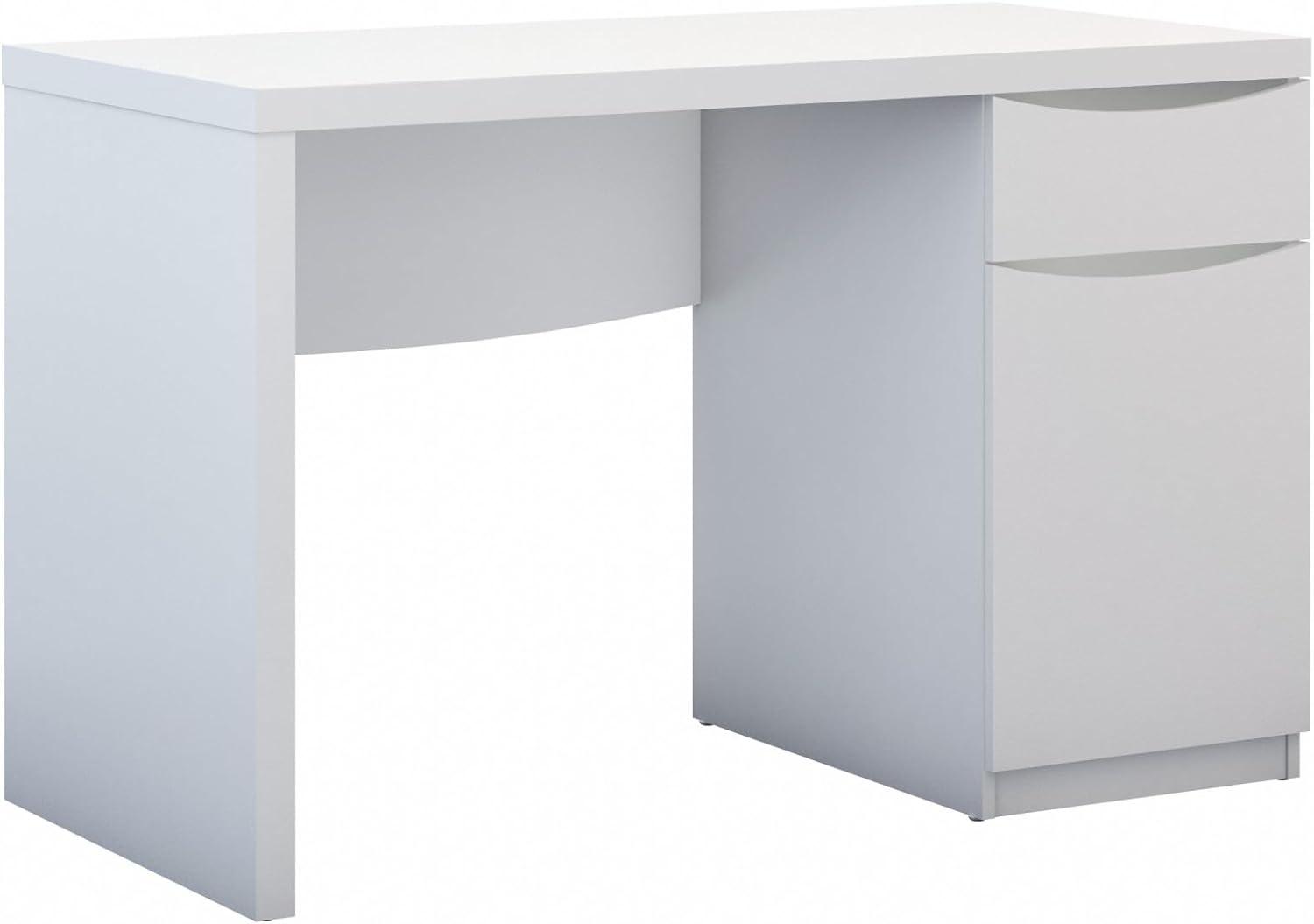 Bush Furniture Montrese Computer Desk in Pure White