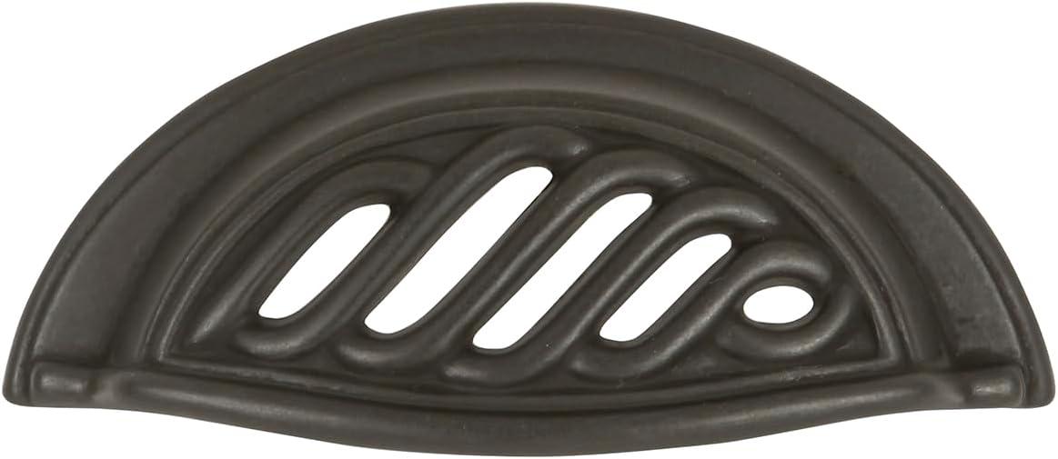 Charleston Blacksmith Kitchen Cabinet Handles, Solid Core Drawer Pulls for Cabinet Doors, 3"