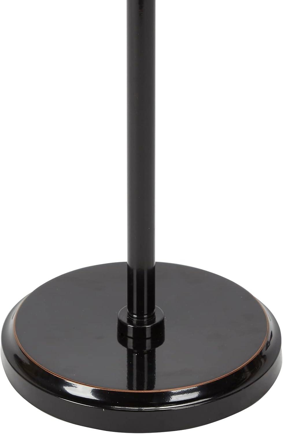 Adjustable Height Bronze Steel Floor Lamp with 3-Way Switch