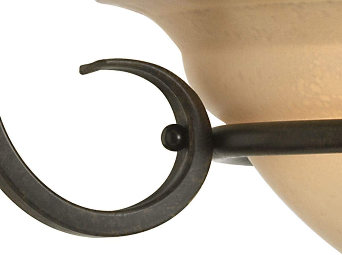 Fleur De Lis Living Lilly 3 - Light Forged Bronze Unique/Statement Pendant