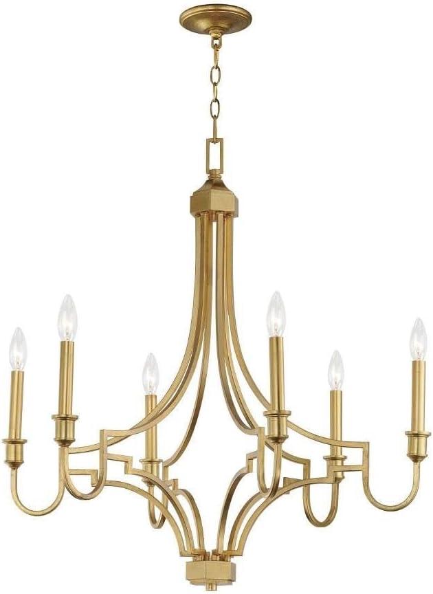 Maxim Lighting Normandy 6 - Light Chandelier in  Gold Leaf