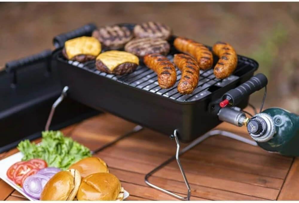 Char-Broil Black Portable Gas Tabletop Grill with Folding Legs