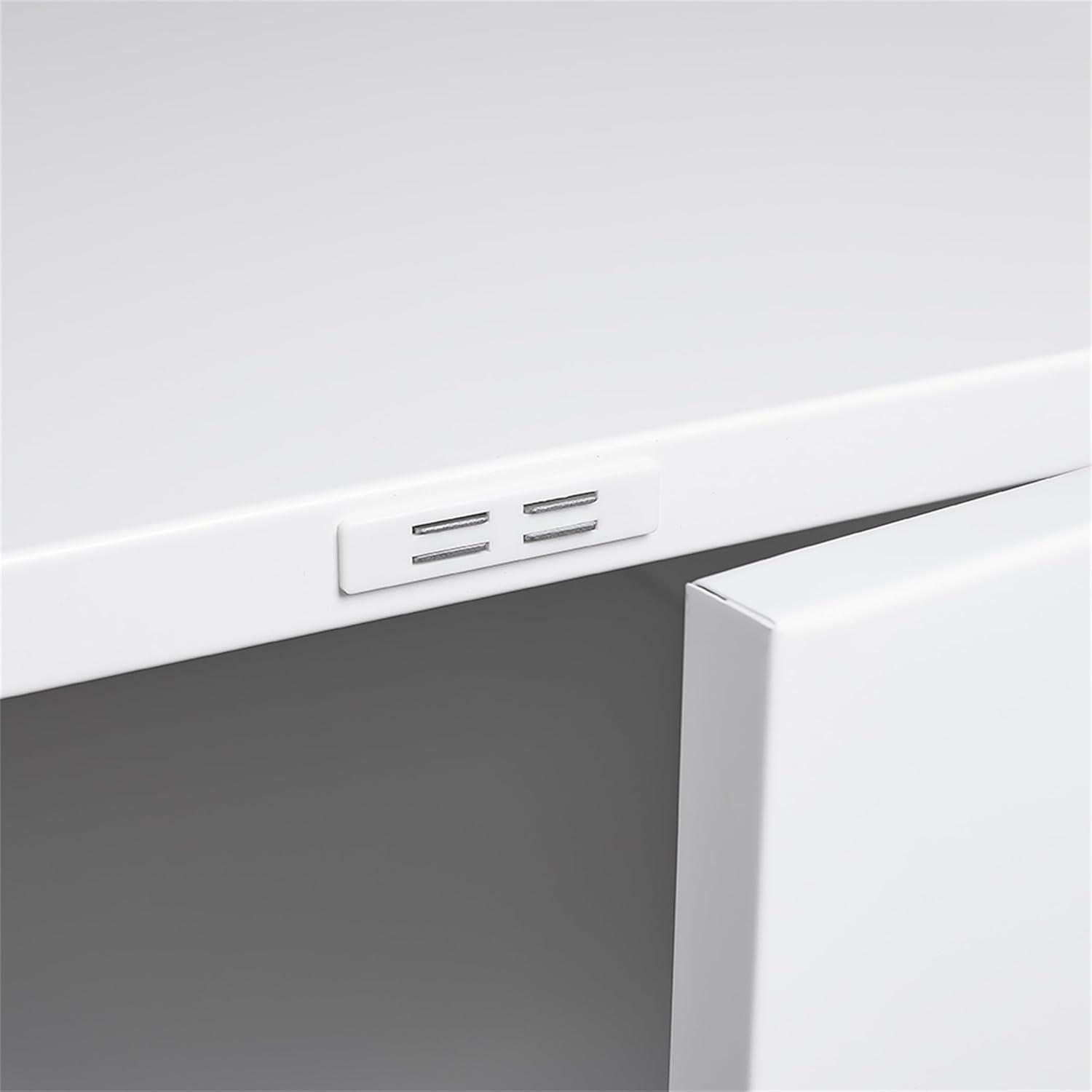 Office furniture Copier Cabinet White 2 door steel copier stand mobile pedestal file Printer Stand