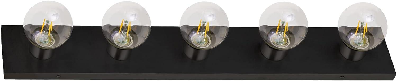 Design House  Vanity Light in Matte Black, 5-Light